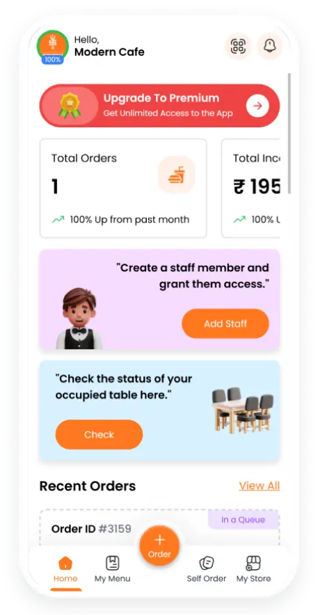 home menu