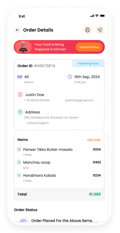 order details